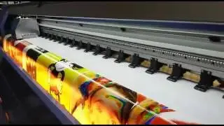 Plotter AllWin C1024i de 320 cm de ancho. 480 m2/hs.