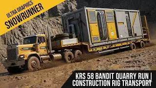 Ultra Graphics SnowRunner | KRS 58 Bandit Quarry Mission | Oversized Transmitter Transport