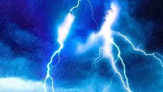 Rain Sounds for Sleeping 🌩️ Thunder  Natural Ambience for 8 Hour Deep Sleep