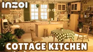 Cottagecore Kitchen 🧺 Design and Speed Build in InZOI