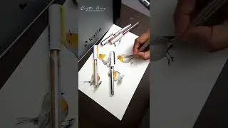 Is there anything more peaceful than watching cute little birds come to life on paper? 🐦✨