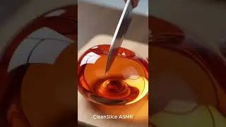 Satisfying Glass Orange Cutting ASMR 🍊 | CleanSlice ASMR