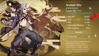 10,000 Attack Itto - Genshin Impact