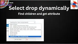 Select drop dynamically Find children and get attribute