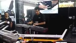 [Live DEMO] Yamaha MOXF6 at ExpoMusic 2015 (Brazil)