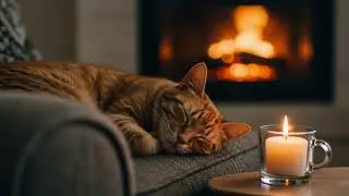 Relaxing Cat Music 🐈 | Anxiety Relief With Gentle 432Hz Sounds And Warm Cozy Sleep Ambience