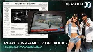 FiveM servers finally have a REAL news job — live TV on every screen in the city