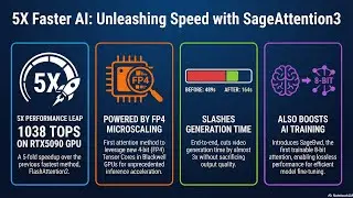 SageAttention3: Высокоскоростной FP4 и 8-битное низкобитное внимание
