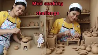 I Tried Cooking Tiny Food/Behind The Scenes Barbie Village Routine