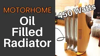 RV MOTORHOME Portable Oil Filled Electric Radiator For WINTER Warm Cozy Nights on Campsites