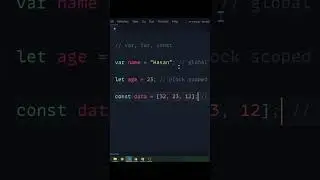 Variables In Javascript