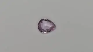 0.925 Carat Purple Sapphire Pear 6.98 x 5.55 mm Heated Loose Stone