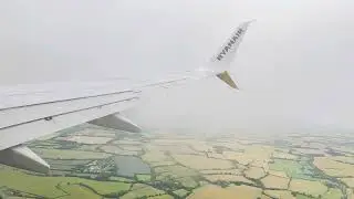 Ryanair B737-800 Full landing in London Stansted Airport (STN)