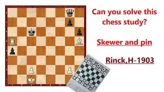 Can you solve this chess study by Rinck? - Pocket chess set adventures.