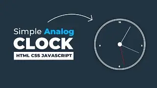 Analog Clock using HTML CSS and JavaScript