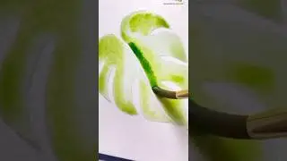Watercolor Monstera Leaf Painting | Easy Botanical Art Tutorial