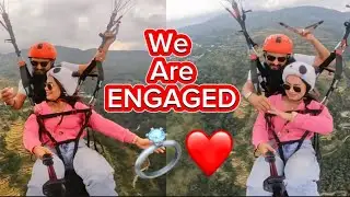 Engaged in the Air - Paragliding Proposal - Couple Paragliding in Pokhara ,Nepal #paragliding
