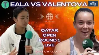 Alex Eala vs Tereza Valentova | Qatar Open 2026 Round 1 | WTA Doha | LIVE TENNIS WATCHALONG
