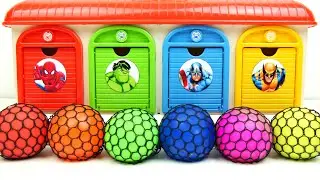 Satisfying Garage ASMR | Making 6 New Slume Balls From Garage  4 Color Funn Super Gors Cutting ASMR