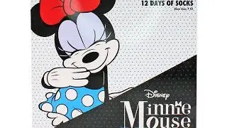 Disney Minnie Mouse 12 Days of Socks Advent Calander Unboxing Review
