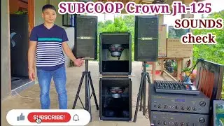 SUBCOOP CROWN SPEAKER JH-125 SOUNDS CHECK.