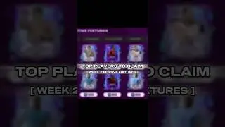 Best Players to Claim - Week 2 Festive Fixtures | FC Review by David | #fcmobile #fc26 #fifa #cr7