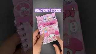 ASMR Hello Kitty sticker time 🎀 Soft sounds & cute vibes only 💗 #asmr #hellokitty #stickerset