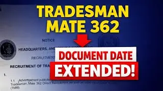 Tradesman Mate 362 Document Date Extended 😱 | Andaman Nicobar Recruitment Update