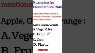 Analogy, Reasoning for Sainik school, reasoning for RMS, reasoning for Navodaya#reasoning