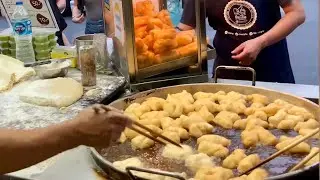 How to Make Patonggo (ปาท่องโก๋): Fried Dough Stick at Yaowarat, Bangkok, Thailand