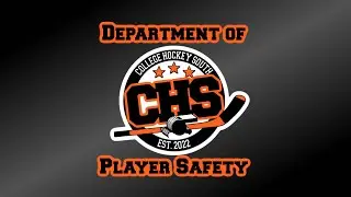 College Hockey South Department of Player Safety 2023-24 Rules Video