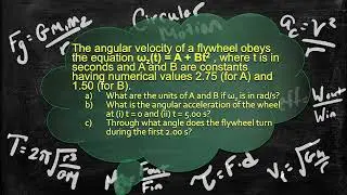 Physics Problem - Circular Motion - Rotation of Rigid Bodies - Angular Acceleration- Calculus-Based