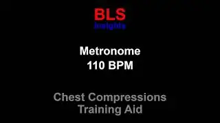 Metronome 110 BPM - For CPR Training - Chest Compression Rate - 1 Hour #listenable #BLS #CPR