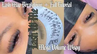 MEGA Volume Wispy Doll Eye Eyelash Extension Tutorial + Lash Map Breakdown
