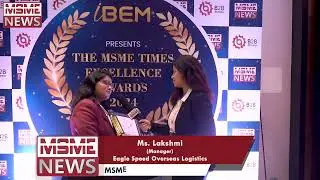 Ms. Lakshmi, The MSME Times Excellence Awards & Business Conference 2024 (2nd Edition)