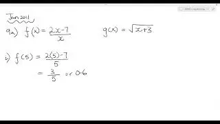 CXC/CSEC Functions Pastpaper questions