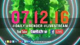 #DAILYRENDER #LIVESTREAM || 06.12.2016 || FULL LIVESTREAM || MAXON CINEMA 4D || OTOY OCTANERENDER