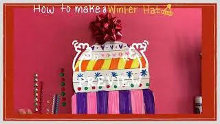 ❄️ How to Make a Winter Hat Art - easy math and art combined lesson ❄️