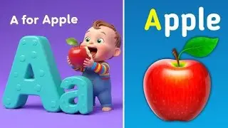 A for aaple ABCD kids phonic numbers song nursery rhymes 