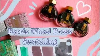 Swatching Ferris Wheel Press Inks - The MorningSide collection