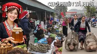 В преддверии Тет (Лунного Нового года) рынок Та Пхой кипит жизнью, продавая всевозможные необычны...