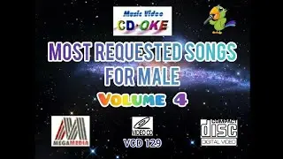 Music Video CD-OKE Megamedia VCD Karaoke Logo: Most Requested Songs For Male Volume 4