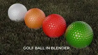 How to Model GolfBall in Blender