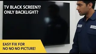 TV Black Screen? Only Backlight? EASY Fix for No Picture!
