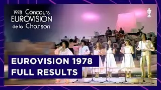 Eurovision Song Contest Paris 1978 | Full Results