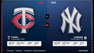MLB The Show 25 третий тур Minnesota TWINS - New York YANKEES