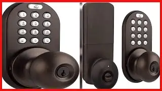 MiLocks TKK 02OB Digital Door Knob Lock with Electronic Keypad for Interior Doors, Oil Rubbed Bronze