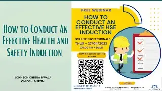 HSE Induction Webinar