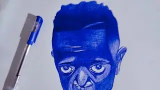 Grand M Officiel Ball point pen potrait// grand M Officiel drawing// Ball point pen Drawing
