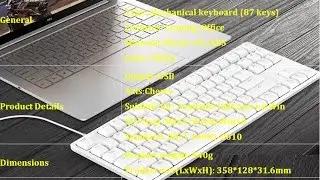 Xiaomi Mi Wyatt Meter Mechanical Keyboard With LED Backlighting price & specification (RS. 3000)